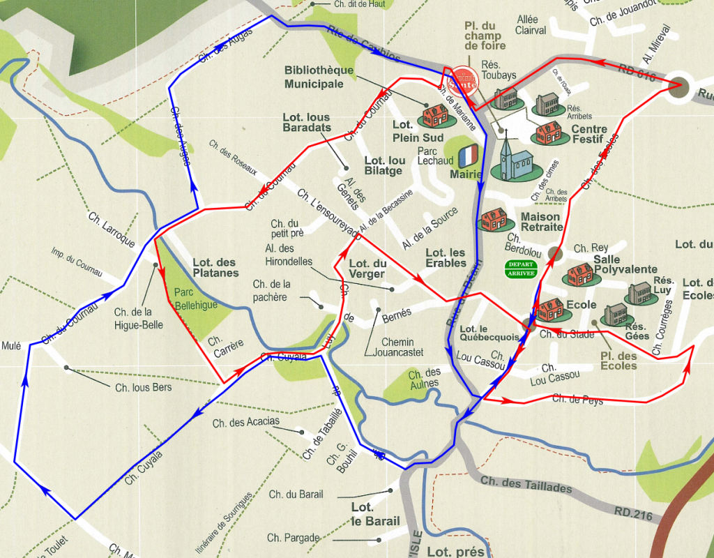 Parcours des foulées