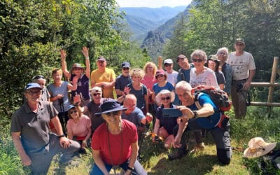 La section marche en randonnée vers les châteaux Cathares 